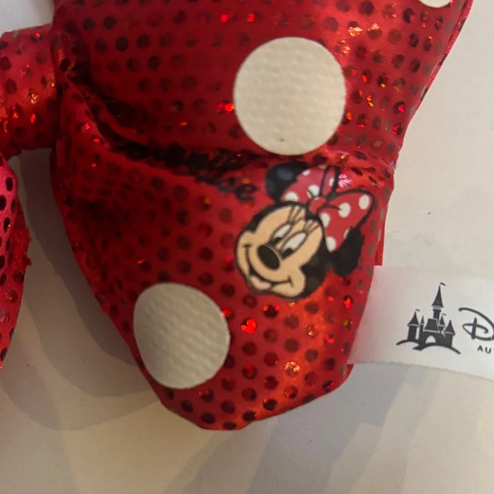 Disney Red and White Minnie Mouse Sequin Bow